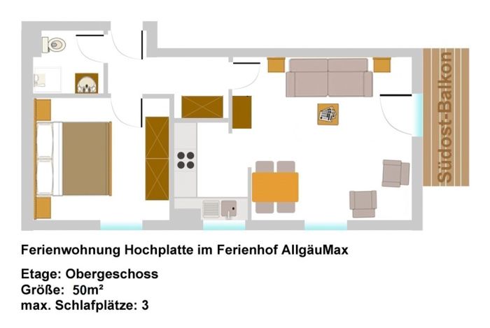 Grundriss Hochplatte
